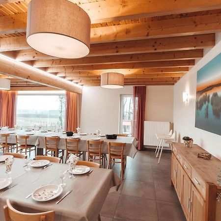 Le Loup Gris - 35 Pers - Vue-Wellness, Butgenbach-Malmedy Villa Buitenkant foto