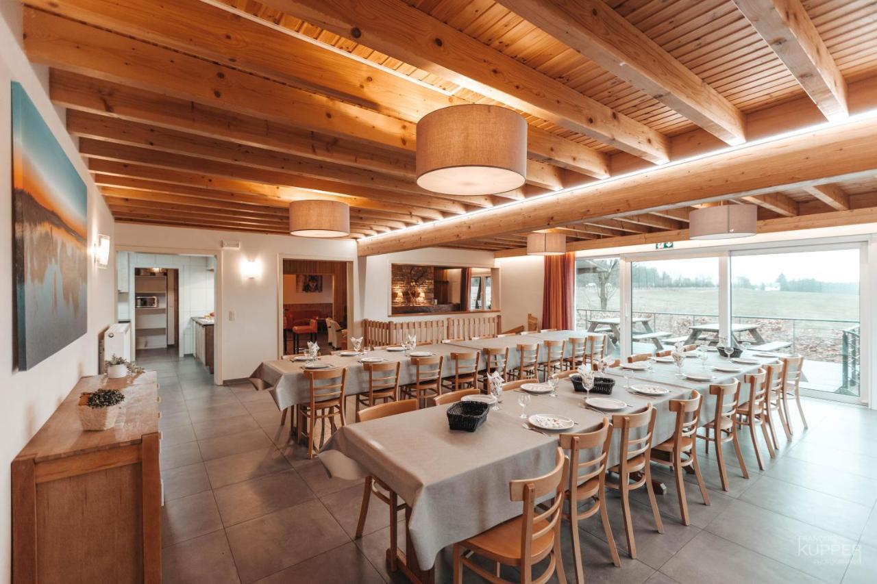 Le Loup Gris - 35 Pers - Vue-Wellness, Butgenbach-Malmedy Villa Buitenkant foto