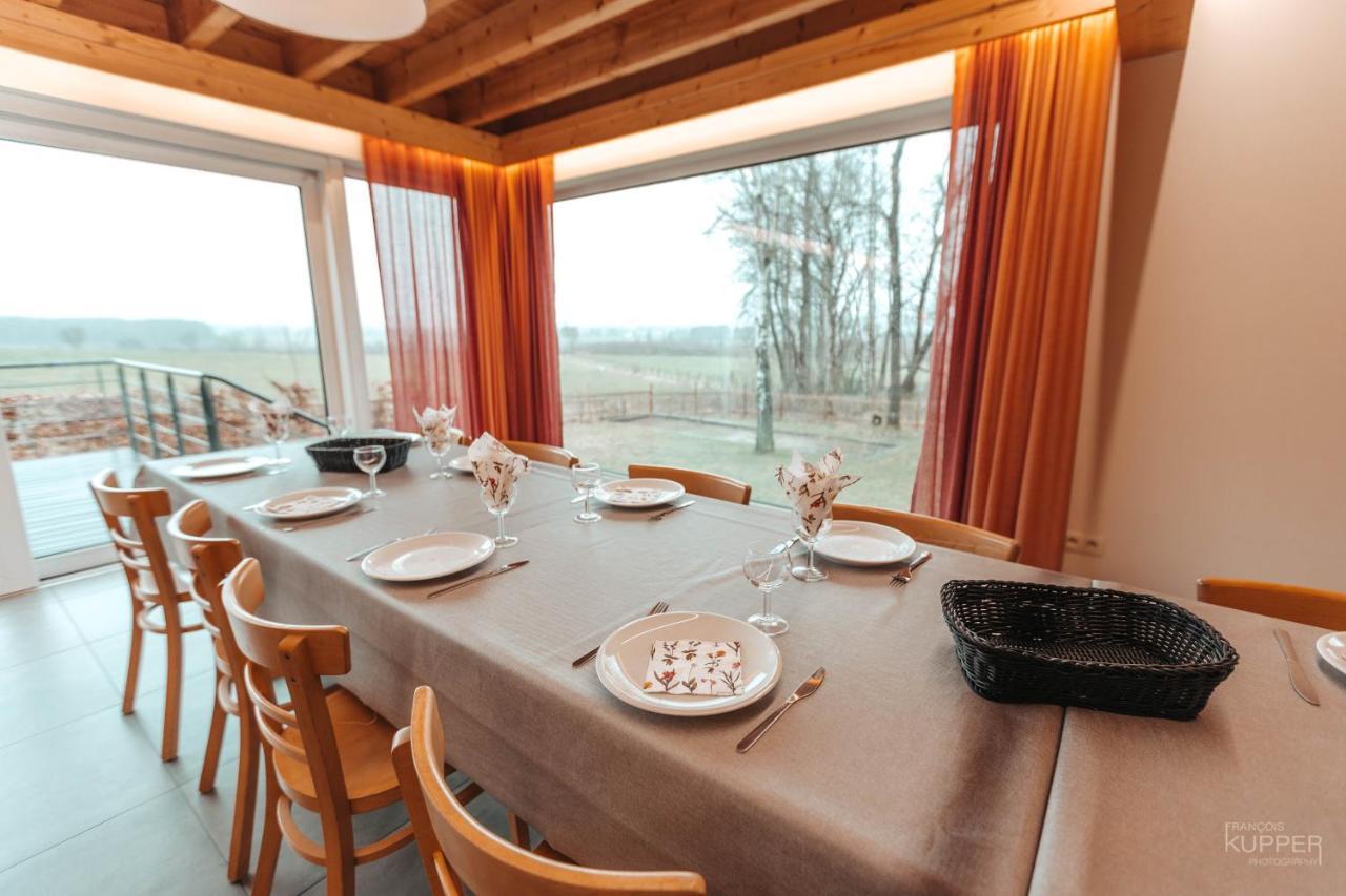 Le Loup Gris - 35 Pers - Vue-Wellness, Butgenbach-Malmedy Villa Buitenkant foto
