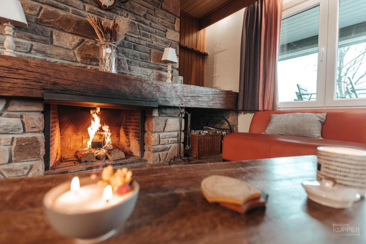 Le Loup Gris - 35 Pers - Vue-Wellness, Butgenbach-Malmedy Villa Buitenkant foto