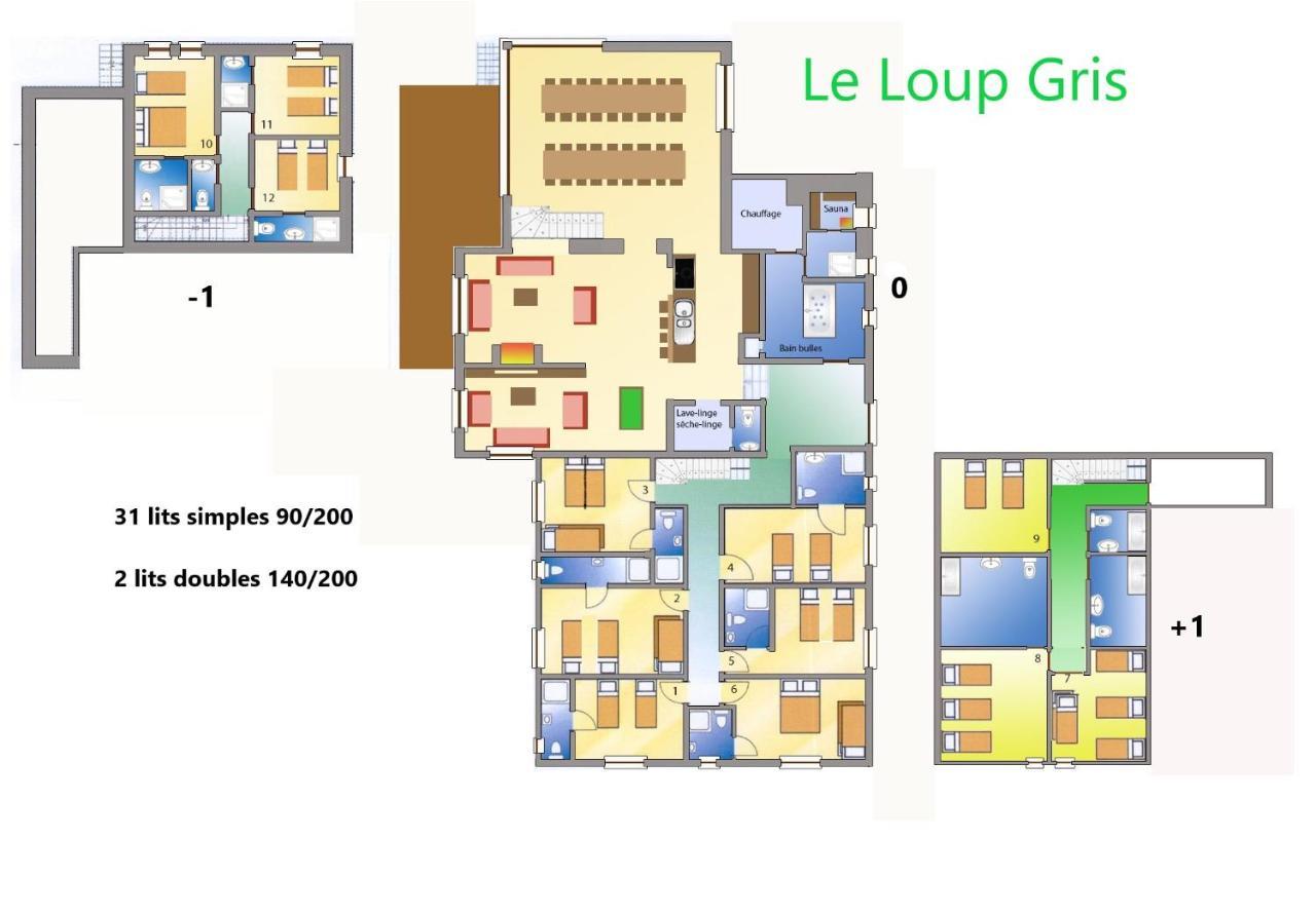 Le Loup Gris - 35 Pers - Vue-Wellness, Butgenbach-Malmedy Villa Buitenkant foto